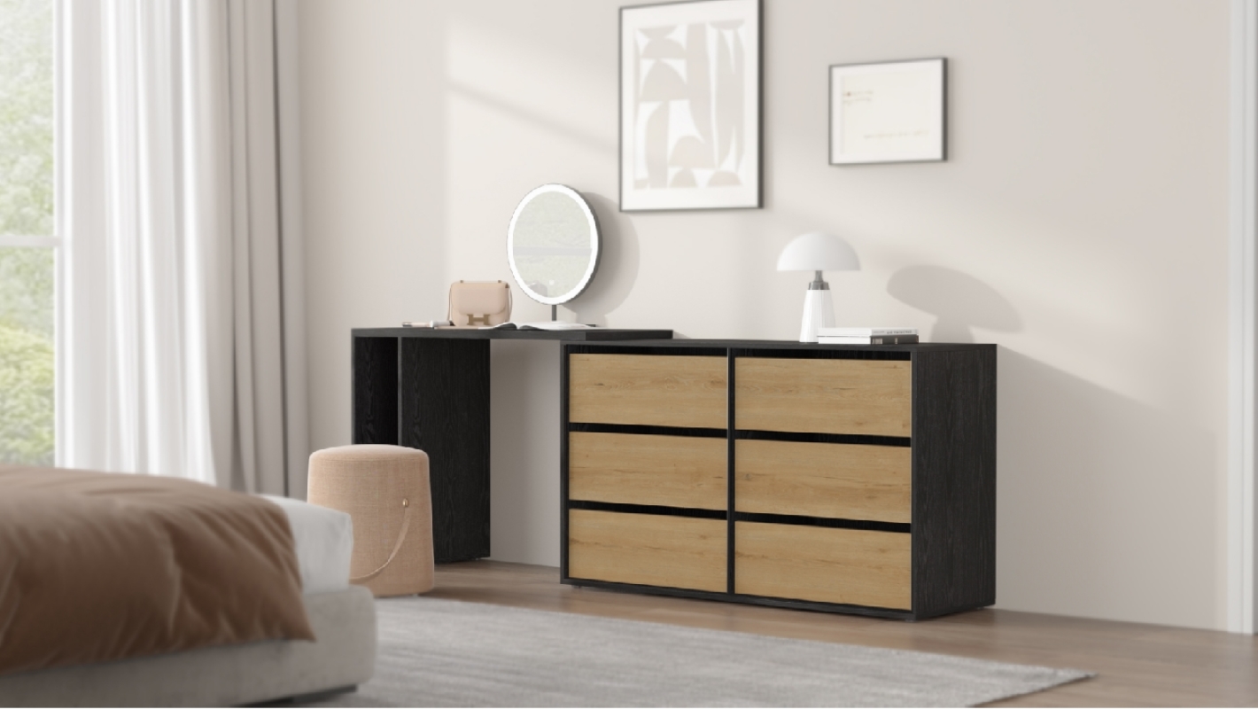 SONGMICS HOME vanity table & vanity bench